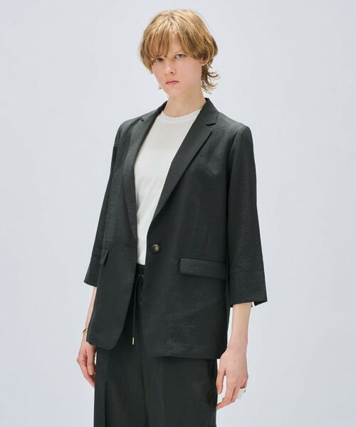 cloenc / クロエンス テーラードジャケット | 【セットアップ／手洗い可】ドライタッチハーフスリーブジャケット | 詳細18