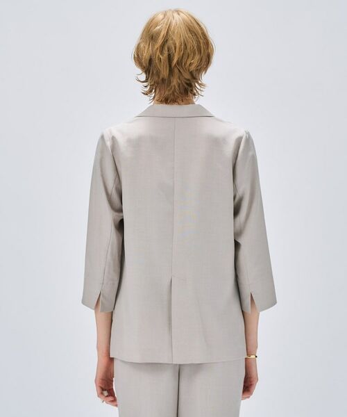 cloenc / クロエンス テーラードジャケット | 【セットアップ／手洗い可】ドライタッチハーフスリーブジャケット | 詳細4