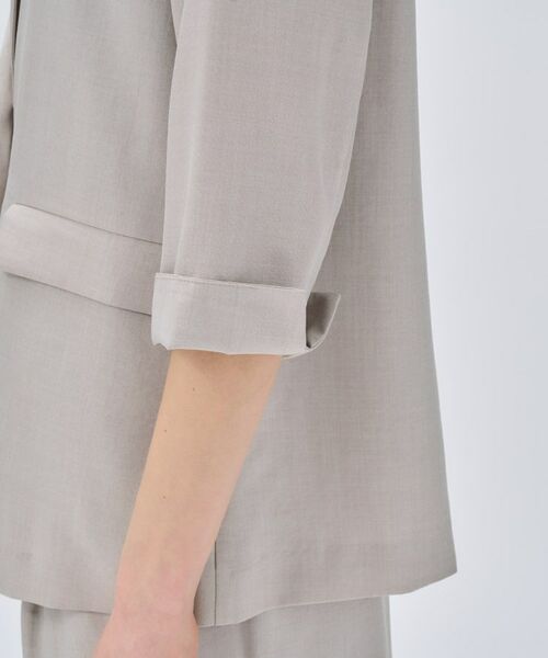 cloenc / クロエンス テーラードジャケット | 【セットアップ／手洗い可】ドライタッチハーフスリーブジャケット | 詳細8