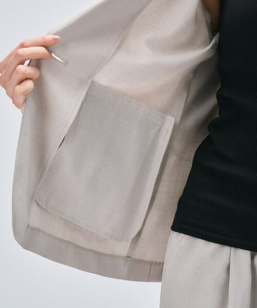 cloenc / クロエンス テーラードジャケット | 【セットアップ／手洗い可】ドライタッチハーフスリーブジャケット | 詳細9
