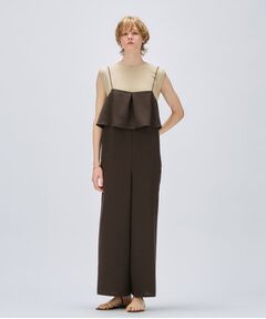 cloenc / クロエンス サロペット・オールインワン | 【セットアップ／手洗い可】ドライタッチタックフリルオールインワン