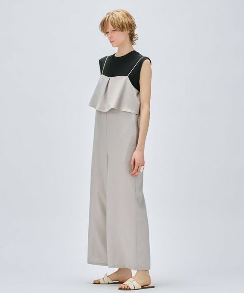 cloenc / クロエンス サロペット・オールインワン | 【セットアップ／手洗い可】ドライタッチタックフリルオールインワン | 詳細3