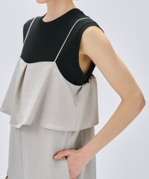 cloenc / クロエンス サロペット・オールインワン | 【セットアップ／手洗い可】ドライタッチタックフリルオールインワン | 詳細6