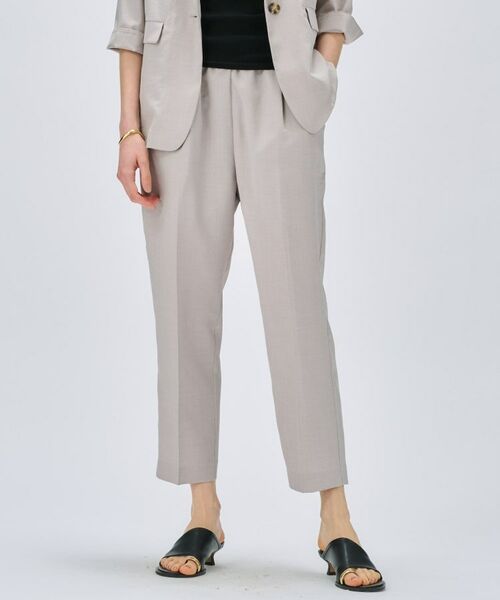 cloenc / クロエンス ショート・ハーフ・半端丈パンツ | 【セットアップ/手洗い可】ドライタッチイージーテーパードパンツ(グレー(012))