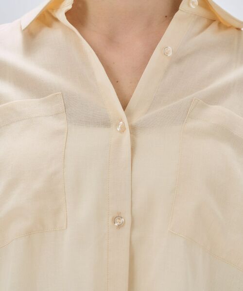 cloenc / クロエンス シャツ・ブラウス | 【手洗い可】リネンブレンドオーバーサイズシャツ | 詳細13