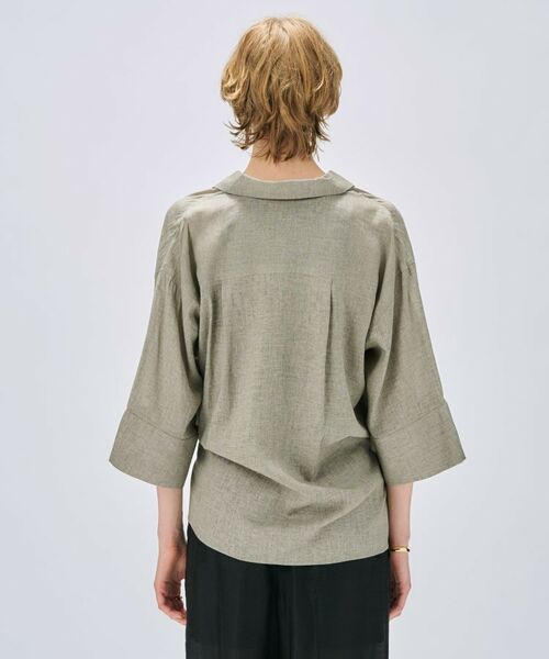 cloenc / クロエンス シャツ・ブラウス | 【手洗い可】リネンブレンドオーバーサイズシャツ | 詳細17