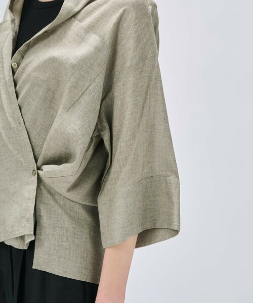 cloenc / クロエンス シャツ・ブラウス | 【手洗い可】リネンブレンドオーバーサイズシャツ | 詳細18