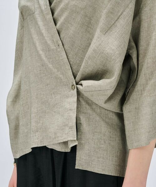 cloenc / クロエンス シャツ・ブラウス | 【手洗い可】リネンブレンドオーバーサイズシャツ | 詳細19