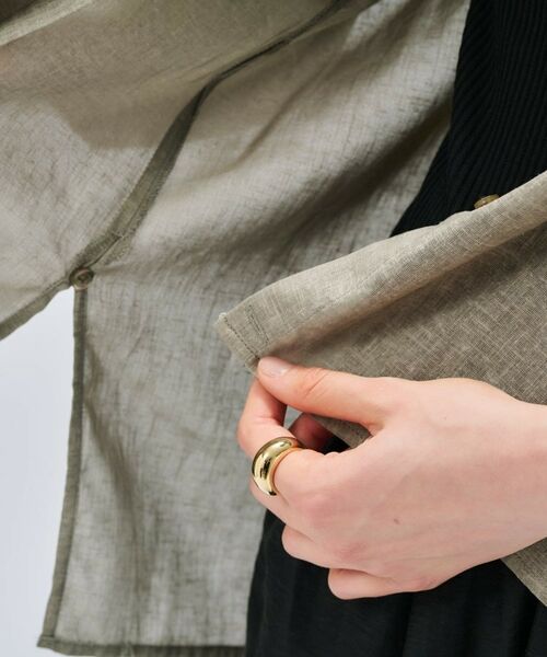 cloenc / クロエンス シャツ・ブラウス | 【手洗い可】リネンブレンドオーバーサイズシャツ | 詳細21