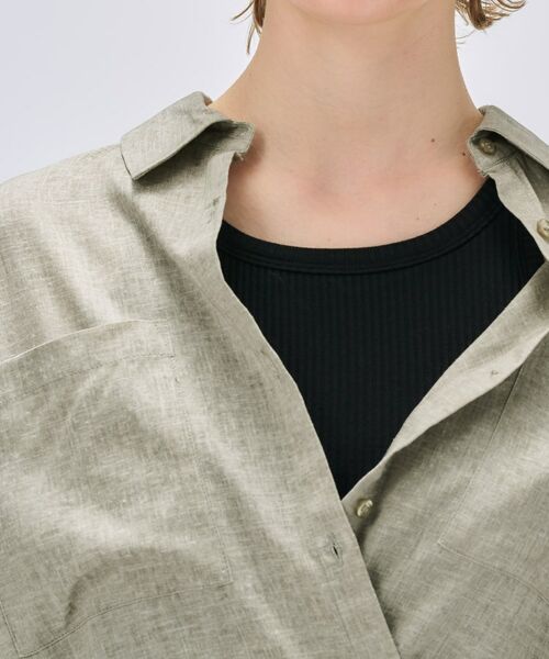 cloenc / クロエンス シャツ・ブラウス | 【手洗い可】リネンブレンドオーバーサイズシャツ | 詳細22