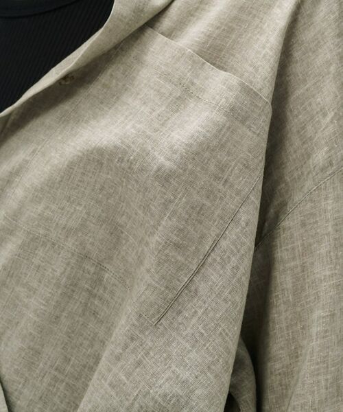 cloenc / クロエンス シャツ・ブラウス | 【手洗い可】リネンブレンドオーバーサイズシャツ | 詳細24