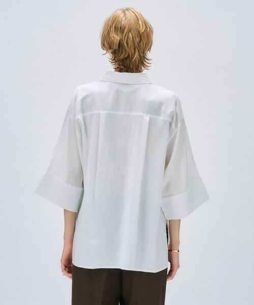 cloenc / クロエンス シャツ・ブラウス | 【手洗い可】リネンブレンドオーバーサイズシャツ | 詳細5