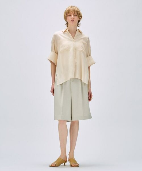cloenc / クロエンス シャツ・ブラウス | 【手洗い可】リネンブレンドオーバーサイズシャツ | 詳細7