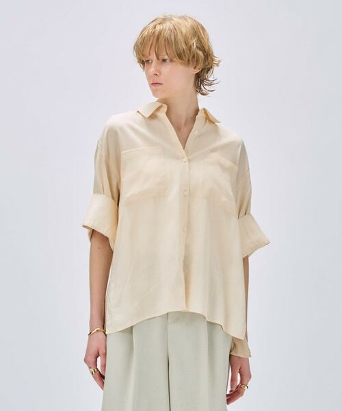 cloenc / クロエンス シャツ・ブラウス | 【手洗い可】リネンブレンドオーバーサイズシャツ | 詳細8