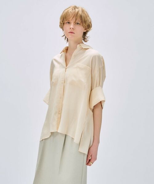 cloenc / クロエンス シャツ・ブラウス | 【手洗い可】リネンブレンドオーバーサイズシャツ | 詳細9