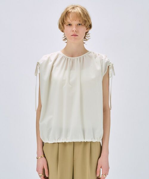 cloenc / クロエンス シャツ・ブラウス | 【手洗い可】ギャザーリボンブラウス | 詳細1