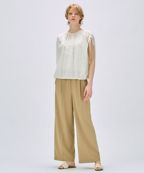 cloenc / クロエンス シャツ・ブラウス | 【手洗い可】ギャザーリボンブラウス | 詳細4