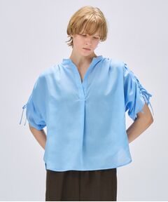 cloenc / クロエンス シャツ・ブラウス | 【手洗い可】スキッパーギャザーリボンブラウス