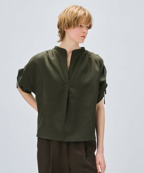 cloenc / クロエンス シャツ・ブラウス | 【手洗い可】スキッパーギャザーリボンブラウス | 詳細15