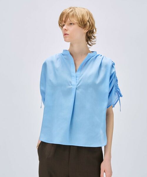 cloenc / クロエンス シャツ・ブラウス | 【手洗い可】スキッパーギャザーリボンブラウス | 詳細6