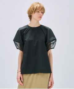 cloenc / クロエンス シャツ・ブラウス | 【手洗い可】シアーパフスリーブブラウス