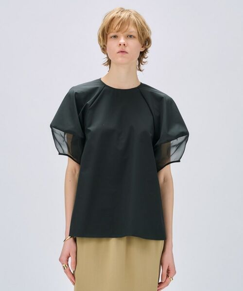 cloenc / クロエンス シャツ・ブラウス | 【手洗い可】シアーパフスリーブブラウス | 詳細14