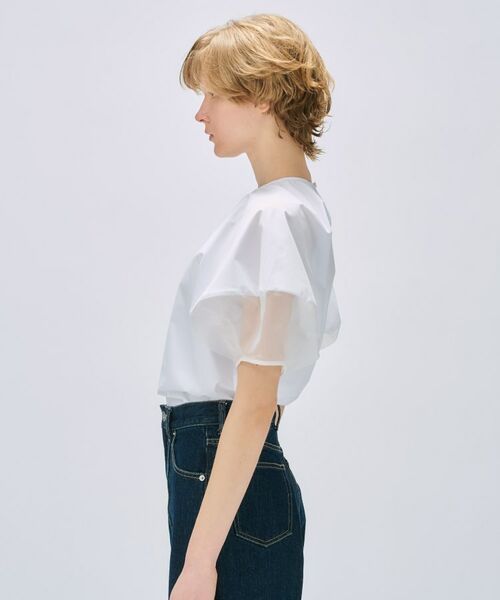 cloenc / クロエンス シャツ・ブラウス | 【手洗い可】シアーパフスリーブブラウス | 詳細2