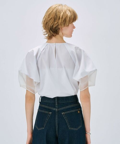 cloenc / クロエンス シャツ・ブラウス | 【手洗い可】シアーパフスリーブブラウス | 詳細3