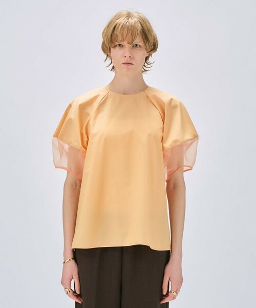 cloenc / クロエンス シャツ・ブラウス | 【手洗い可】シアーパフスリーブブラウス | 詳細6