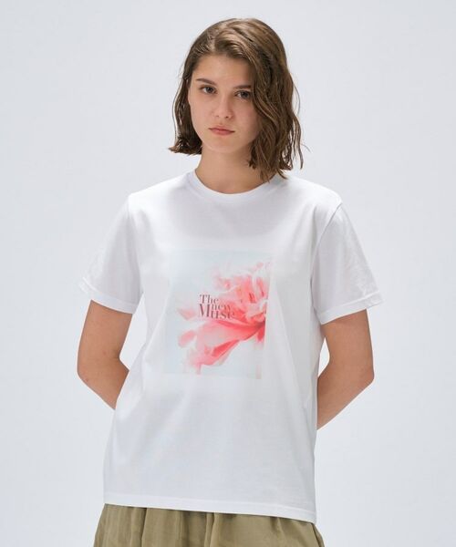 cloenc / クロエンス Tシャツ | 【手洗い可】ロゴプリントTシャツ(ホワイト(501))