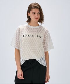 cloenc / クロエンス カットソー | 【手洗い可】レースロゴトップス