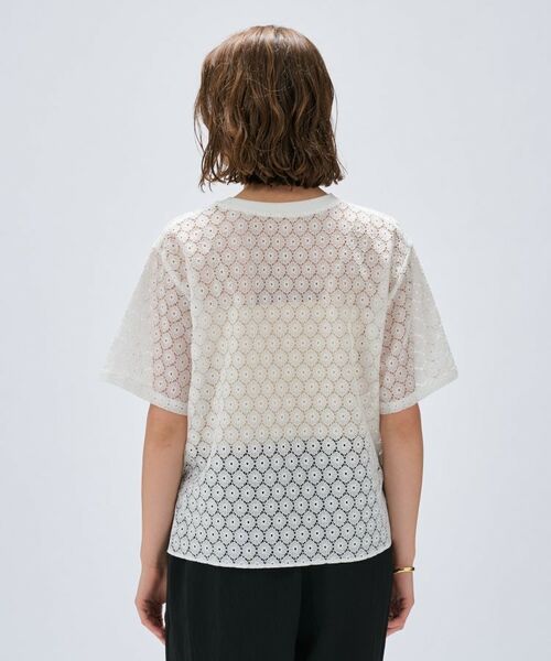 cloenc / クロエンス カットソー | 【手洗い可】レースロゴトップス | 詳細4