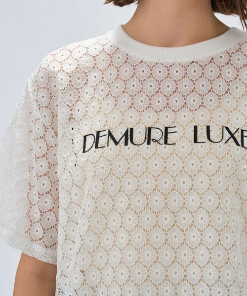 cloenc / クロエンス カットソー | 【手洗い可】レースロゴトップス | 詳細5