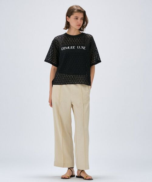 cloenc / クロエンス カットソー | 【手洗い可】レースロゴトップス | 詳細7