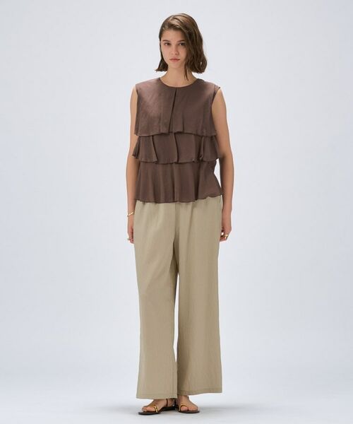 cloenc / クロエンス パンツ | 【セットアップ／手洗い可】ストライプイージーパンツ | 詳細11