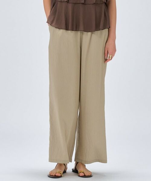 cloenc / クロエンス パンツ | 【セットアップ／手洗い可】ストライプイージーパンツ | 詳細12