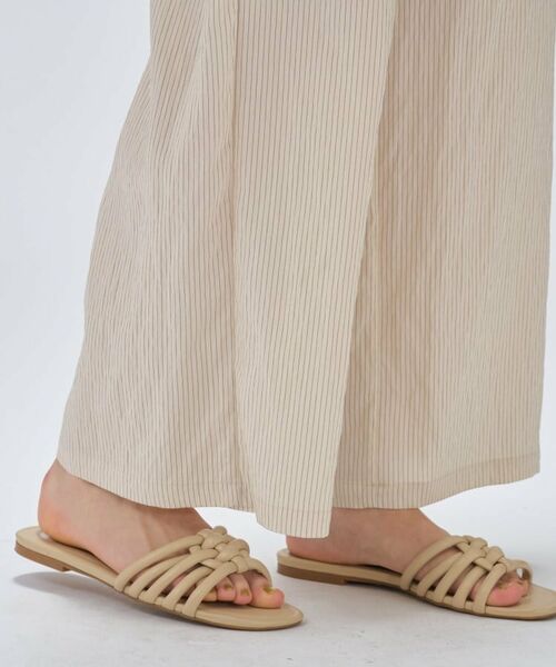 cloenc / クロエンス パンツ | 【セットアップ／手洗い可】ストライプイージーパンツ | 詳細9