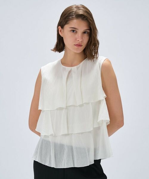 cloenc / クロエンス シャツ・ブラウス | 【手洗い可】ティアードフリルブラウス | 詳細2