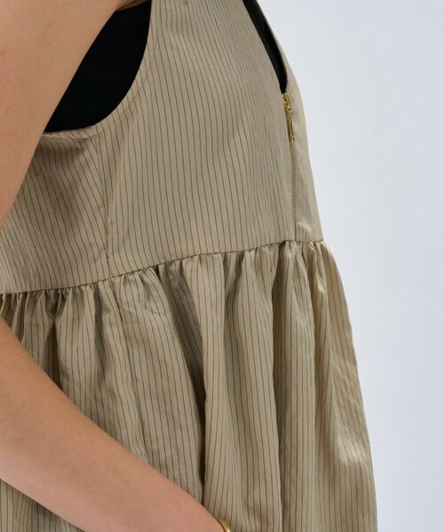 cloenc / クロエンス シャツ・ブラウス | 【セットアップ／手洗い可】ストライプペプラムZIPジレ | 詳細14