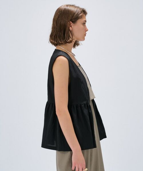 cloenc / クロエンス シャツ・ブラウス | 【セットアップ／手洗い可】ストライプペプラムZIPジレ | 詳細17