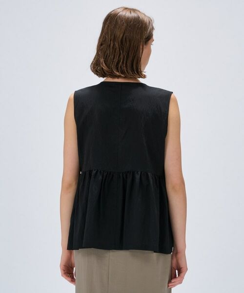 cloenc / クロエンス シャツ・ブラウス | 【セットアップ／手洗い可】ストライプペプラムZIPジレ | 詳細18