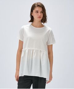 cloenc / クロエンス カットソー | 【マシンウォッシュ】ドッキングチュニックTシャツ