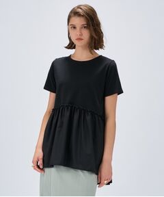 cloenc / クロエンス カットソー | 【マシンウォッシュ】ドッキングチュニックTシャツ