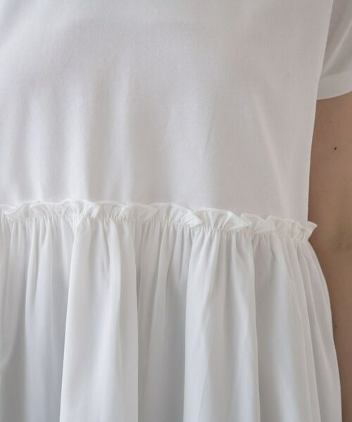 cloenc / クロエンス カットソー | 【マシンウォッシュ】ドッキングチュニックTシャツ | 詳細17