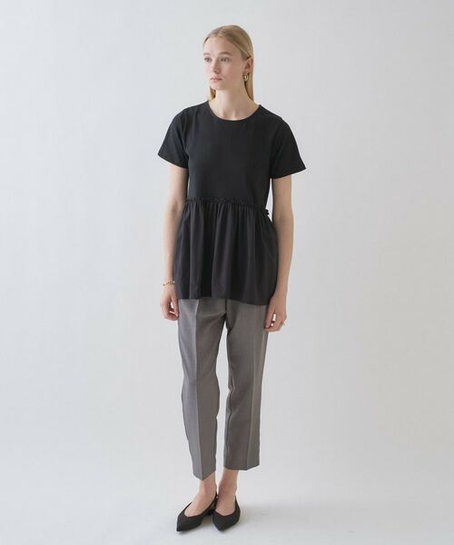 cloenc / クロエンス カットソー | 【マシンウォッシュ】ドッキングチュニックTシャツ | 詳細21