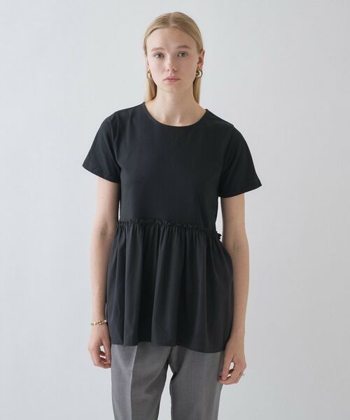 cloenc / クロエンス カットソー | 【マシンウォッシュ】ドッキングチュニックTシャツ | 詳細22