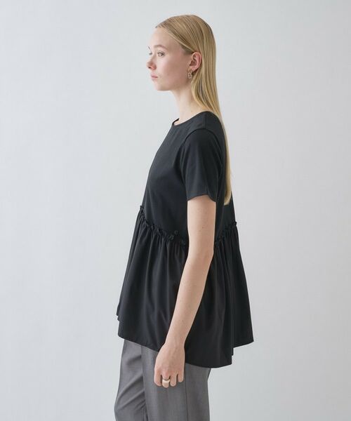 cloenc / クロエンス カットソー | 【マシンウォッシュ】ドッキングチュニックTシャツ | 詳細24