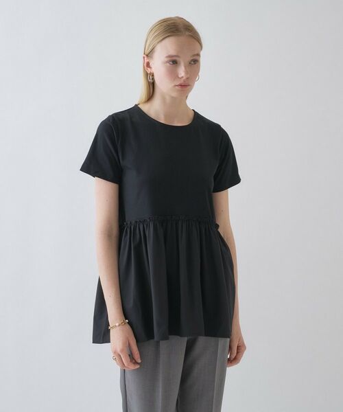 cloenc / クロエンス カットソー | 【マシンウォッシュ】ドッキングチュニックTシャツ | 詳細26