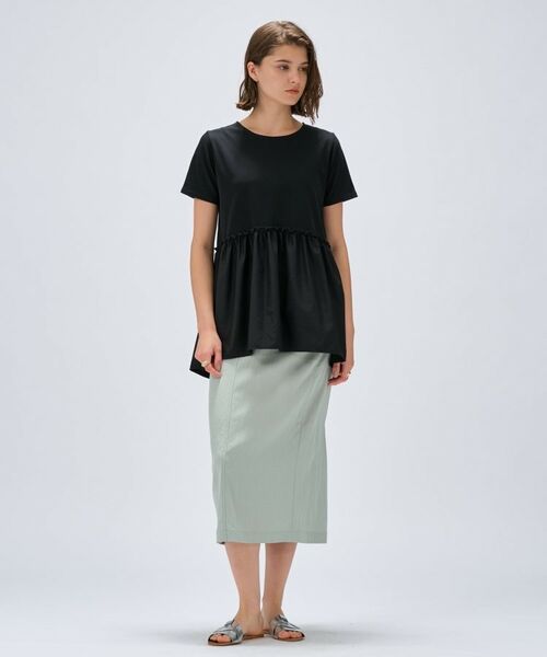 cloenc / クロエンス カットソー | 【マシンウォッシュ】ドッキングチュニックTシャツ | 詳細28