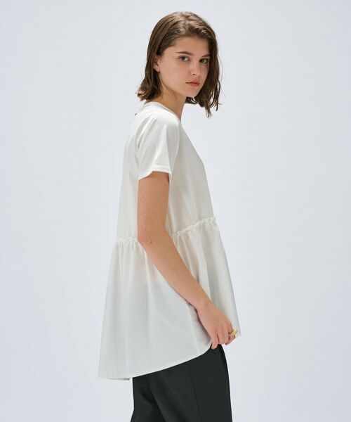 cloenc / クロエンス カットソー | 【マシンウォッシュ】ドッキングチュニックTシャツ | 詳細3